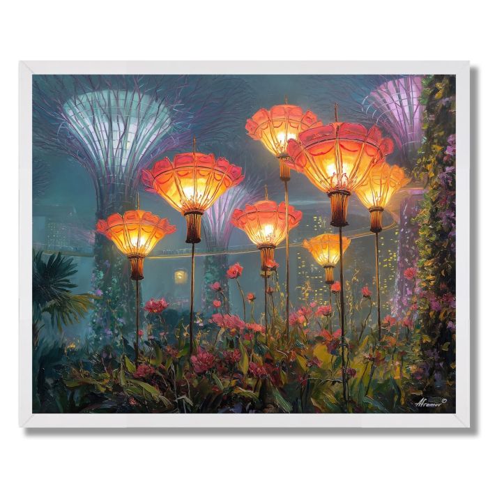 SINGAPORE NIGHT BLOOM - FRAMED