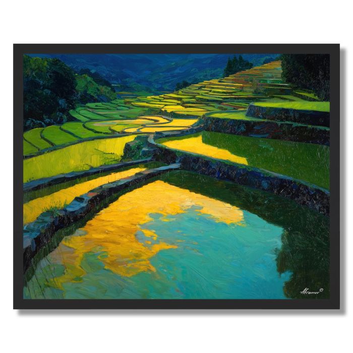 VIETNAMESE TERRACE LIGHT - FRAMED