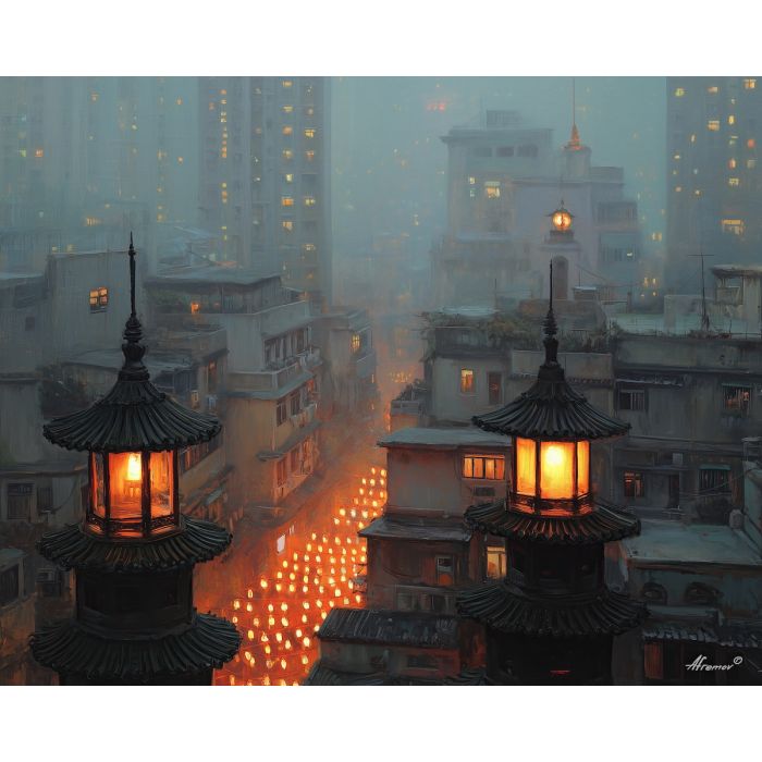 HONG KONG TEMPLE LIGHT