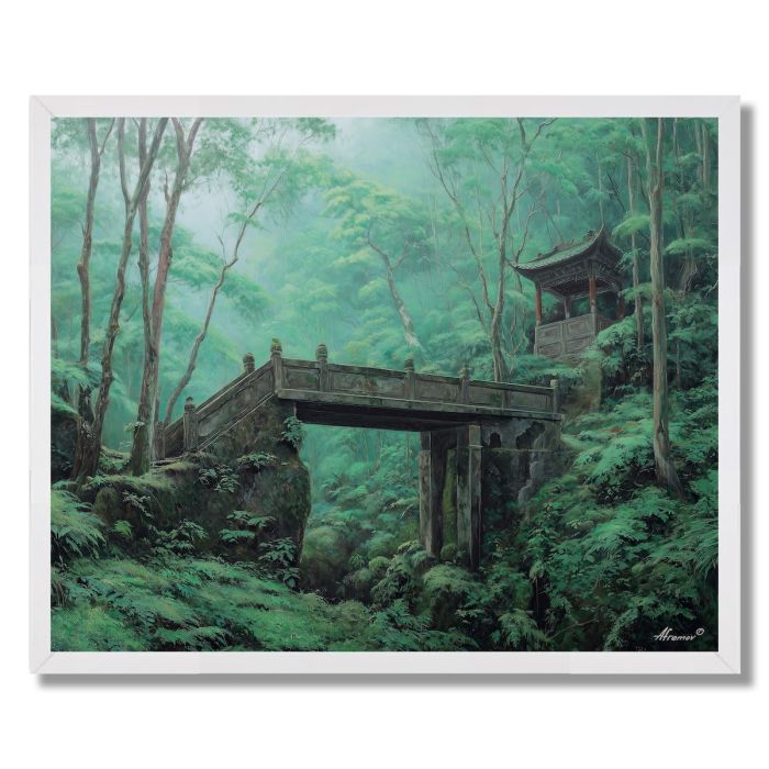 CHINESE FOREST RAIN - FRAMED