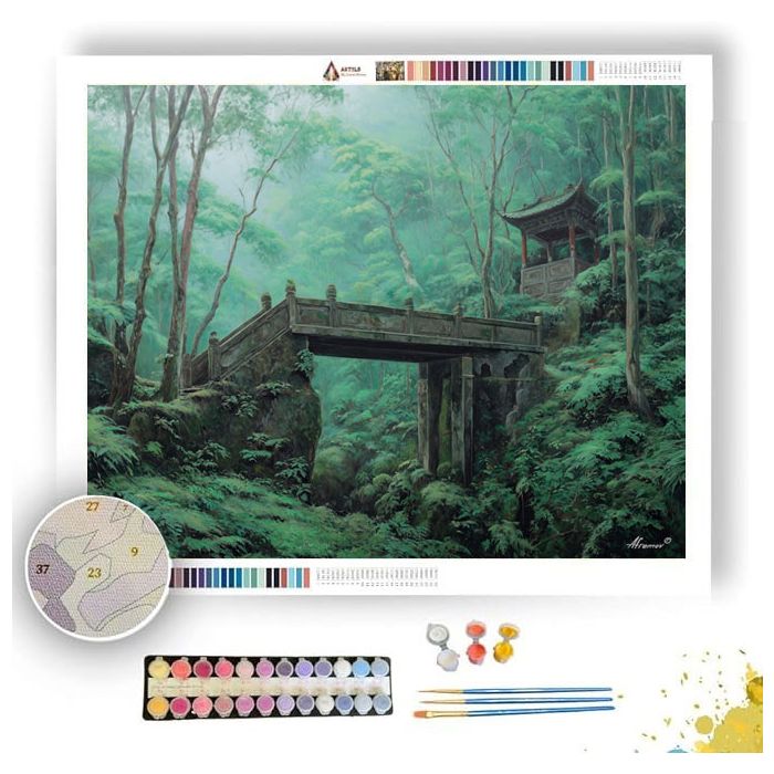 CHINESE FOREST RAIN - Paint by Numbers Full Kit