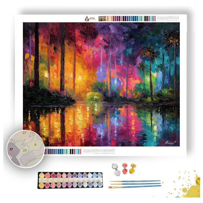 SINGAPORE GARDEN LIGHT - Paint by Numbers Full Kit