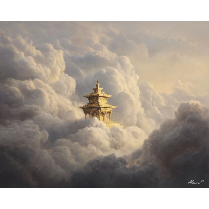 HIMALAYAN TEMPLE SKY
