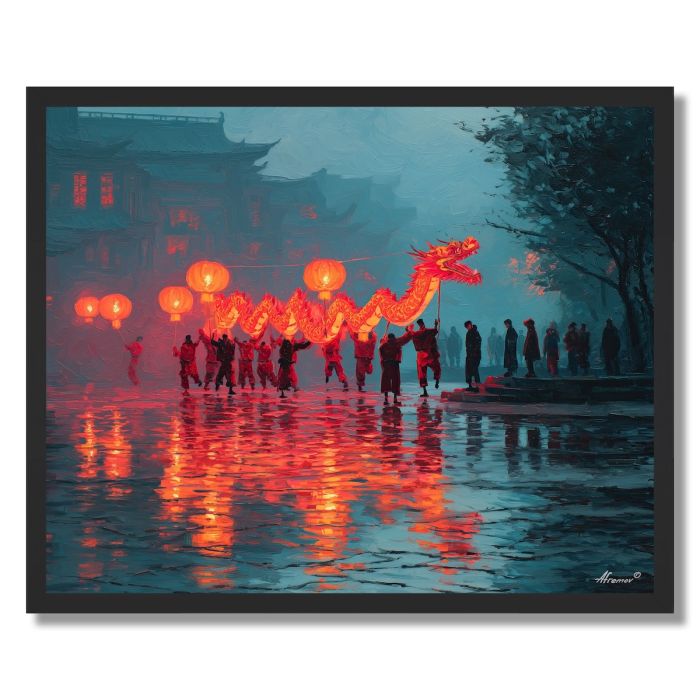 CHINESE NEW YEAR DANCE - FRAMED