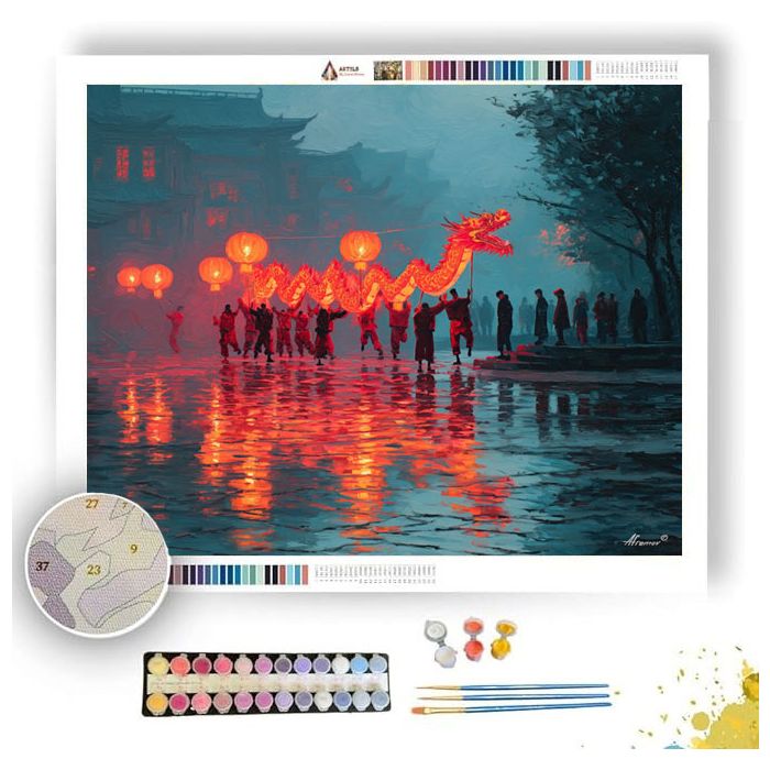 CHINESE NEW YEAR DANCE - Paint by Numbers Full Kit