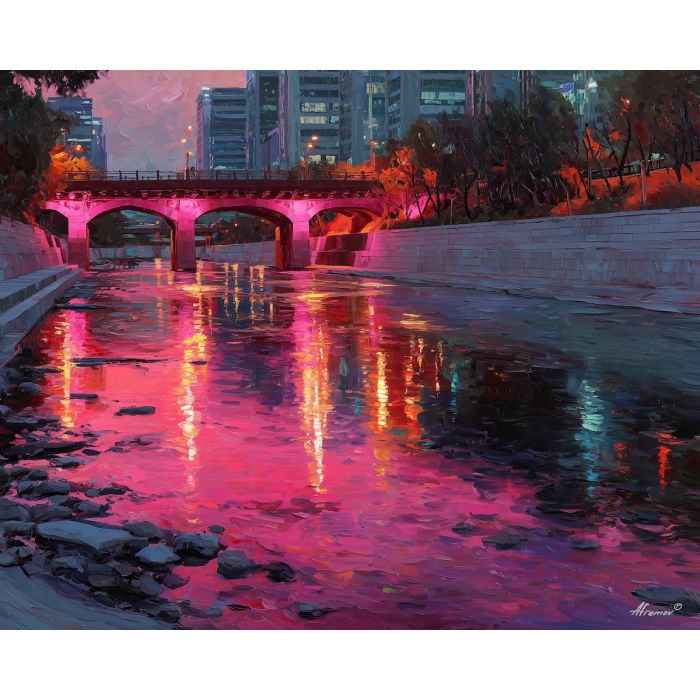 SEOUL EVENING REFLECTIONS