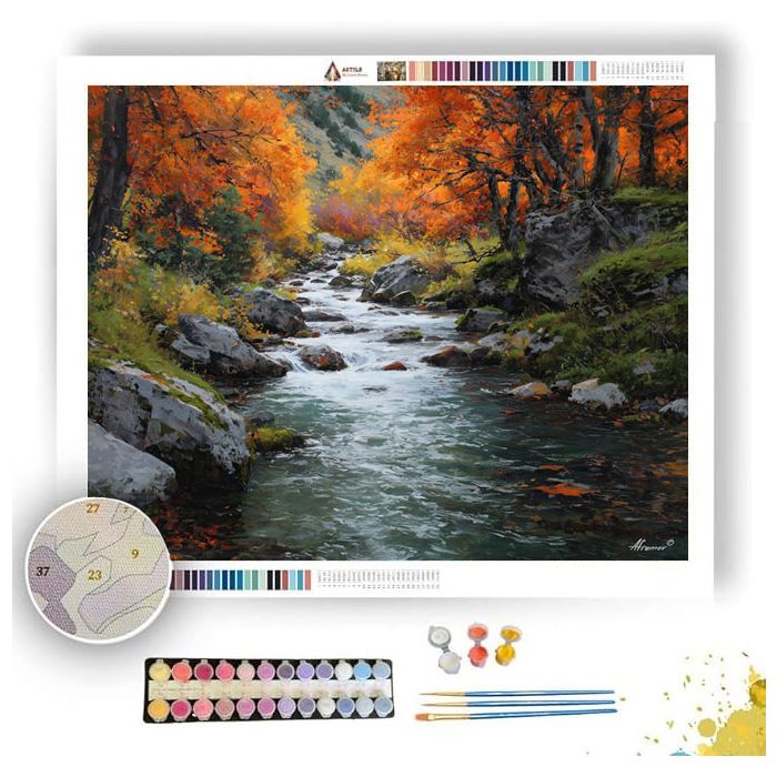 CHINESE VALLEY STREAM - Paint by Numbers Full Kit