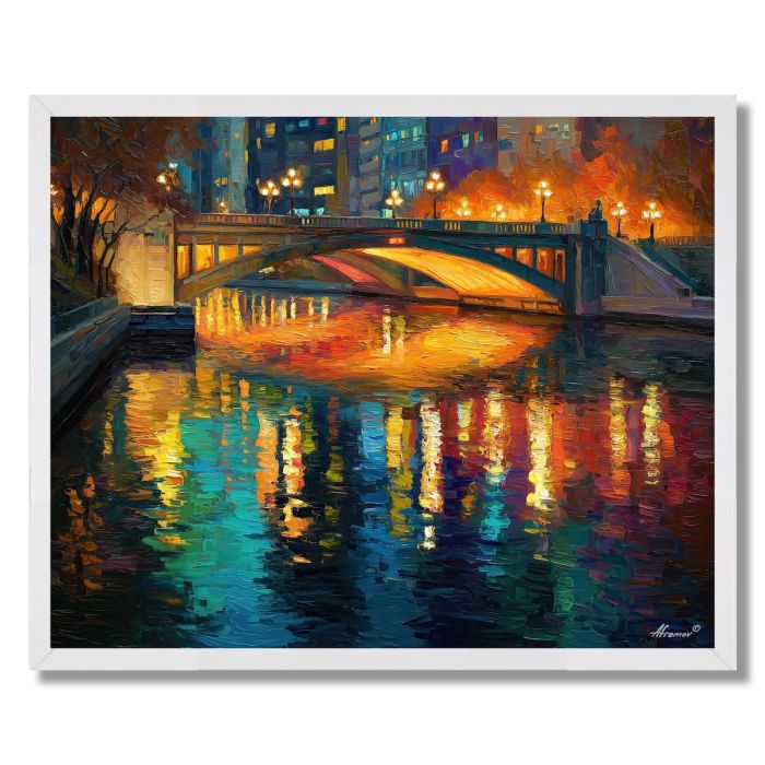 TOKYO RIVER BRIDGE - FRAMED