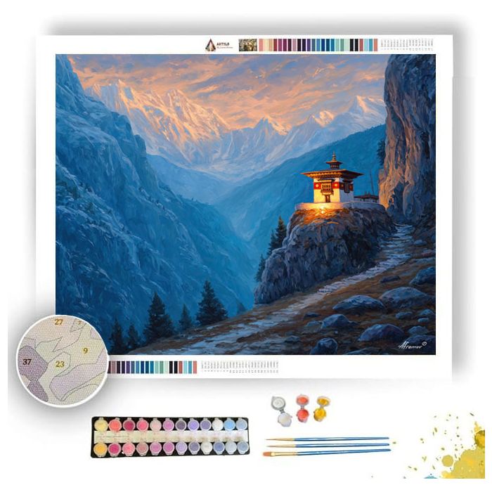 BHUTAN SKY ALTAR - Paint by Numbers Full Kit
