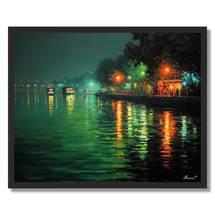 HANOI EVENING RIVER - FRAMED