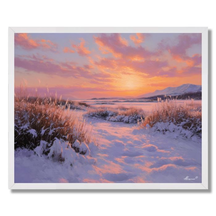 HOKKAIDO WINTER GLOW - FRAMED