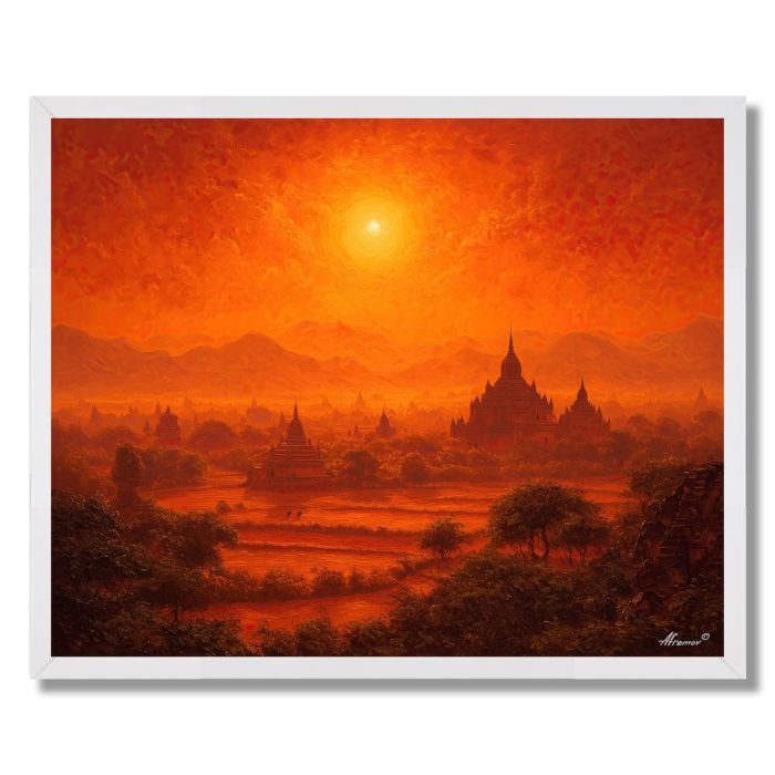 BURMESE SUN VALLEY - FRAMED