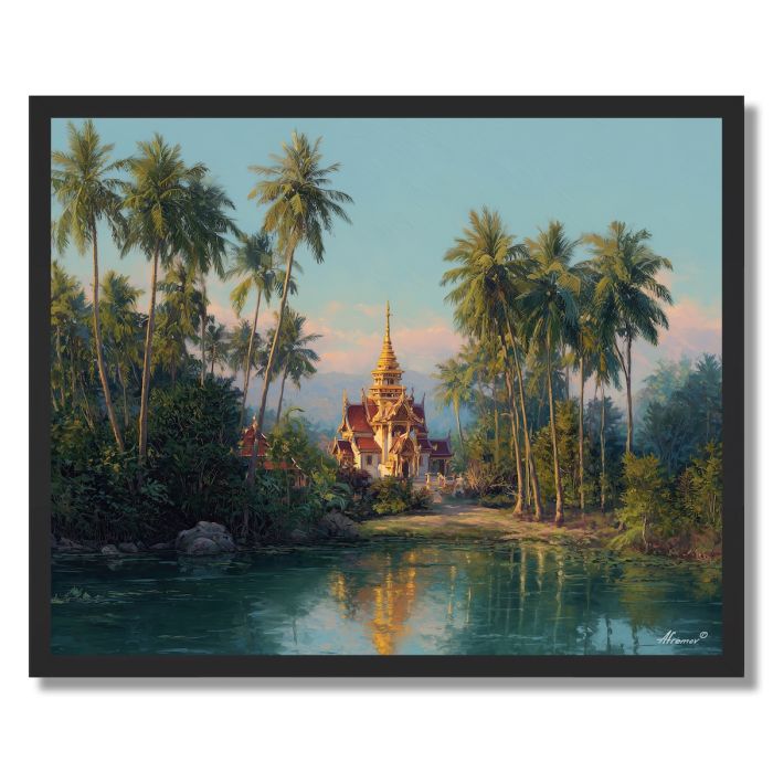 THAI TEMPLE GLOW - FRAMED