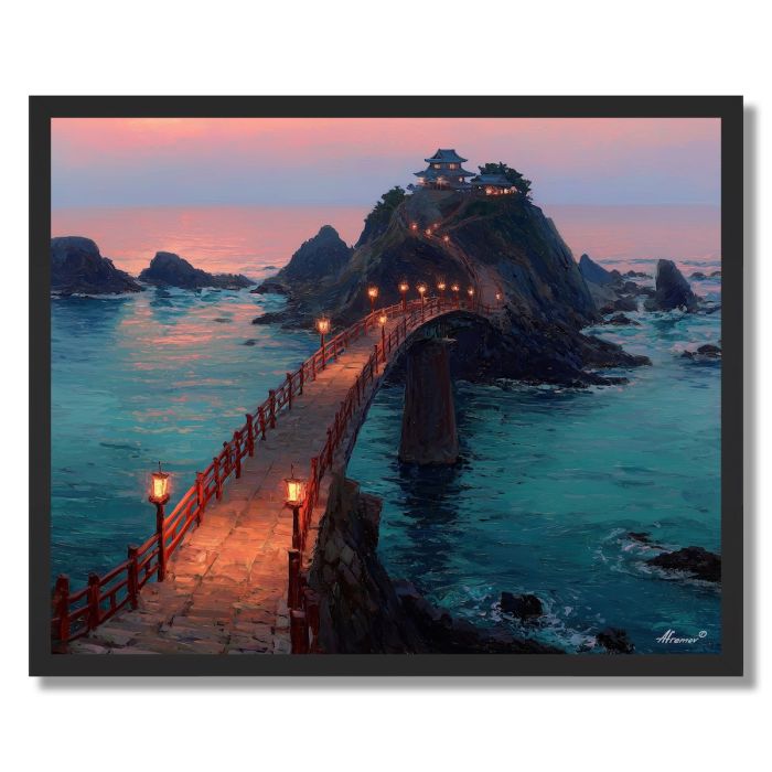JAPAN COAST BRIDGE - FRAMED