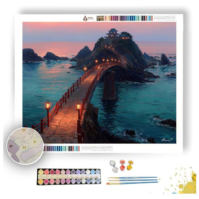 JAPAN COAST BRIDGE - Paint by Numbers Full Kit