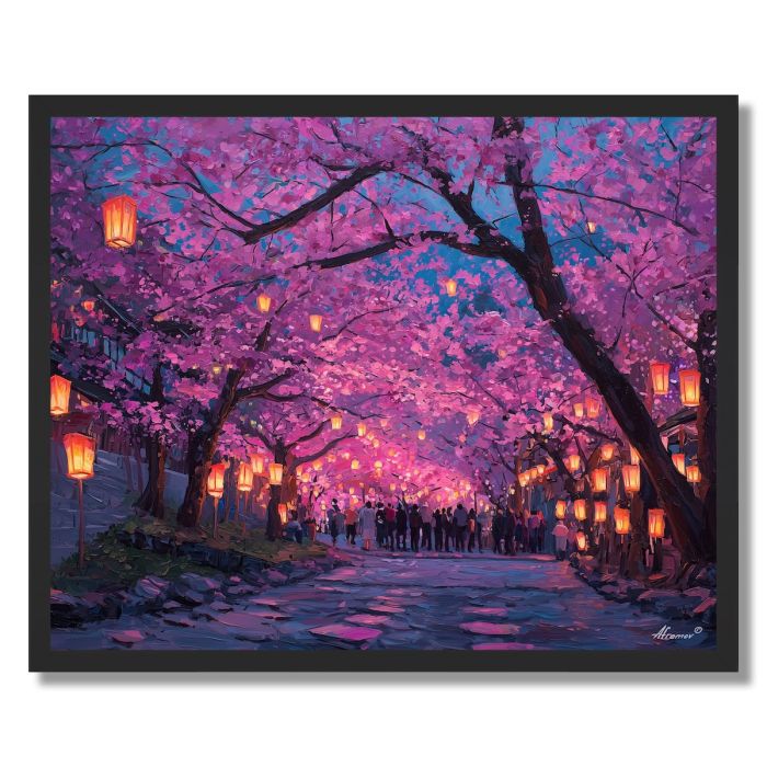 KYOTO HANAMI NIGHT - FRAMED