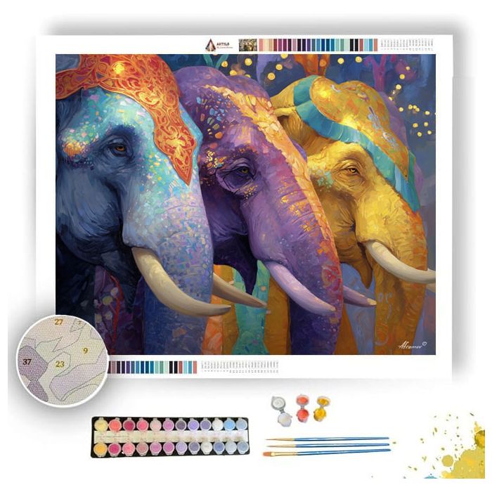 ELEPHANT PARADE - Paint by Numbers Full Kit