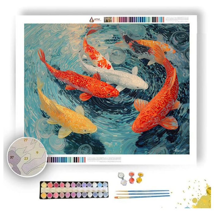 KOI GARDEN DREAM - Paint by Numbers Full Kit