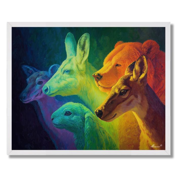 ANIMALS OF LIGHT - FRAMED