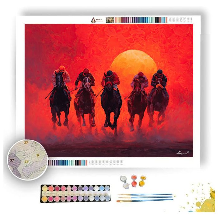 SUNSET RACE - Paint by Numbers Full Kit