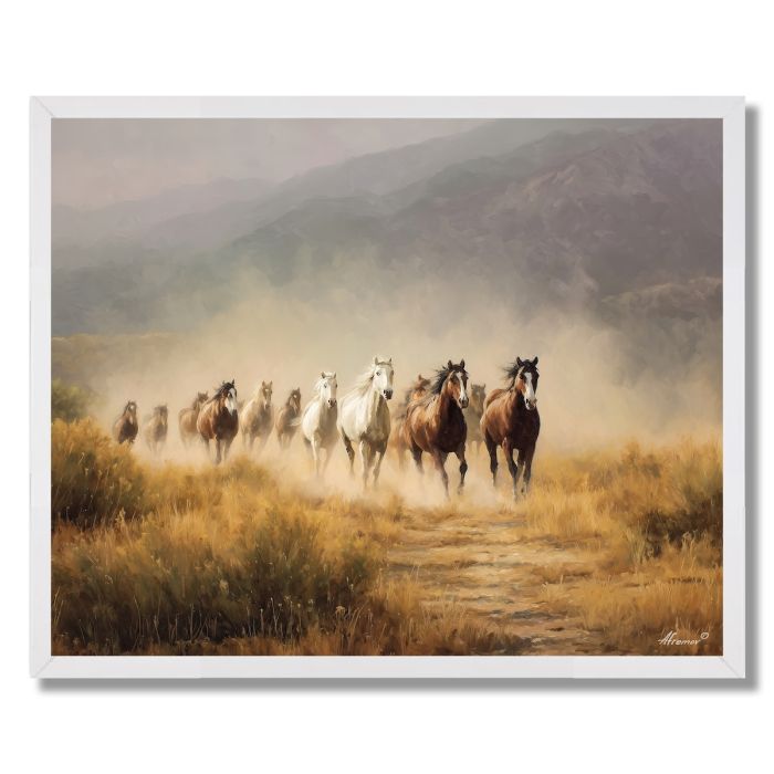 MORNING HERD - FRAMED