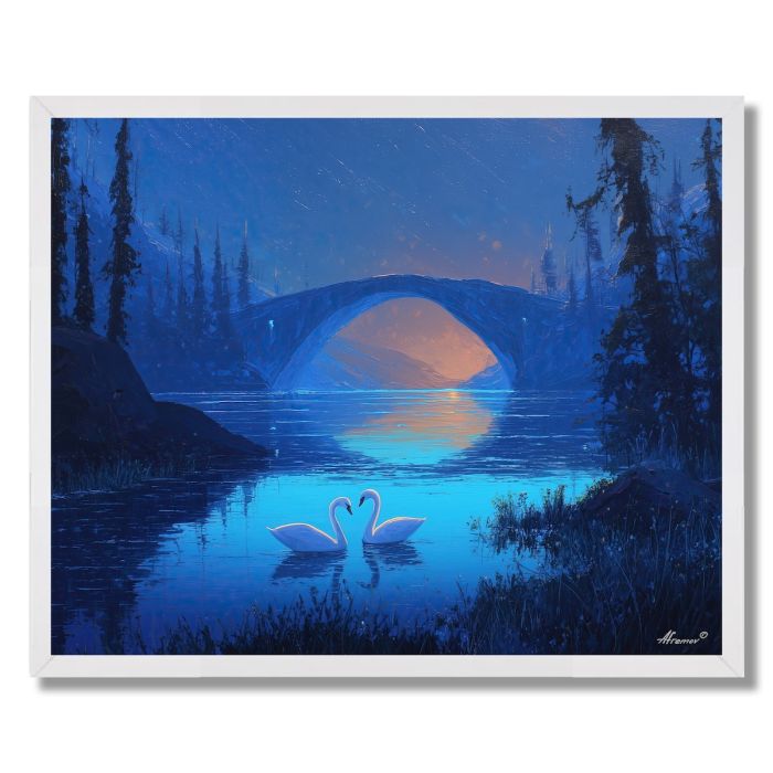 SWAN SERENADE - FRAMED