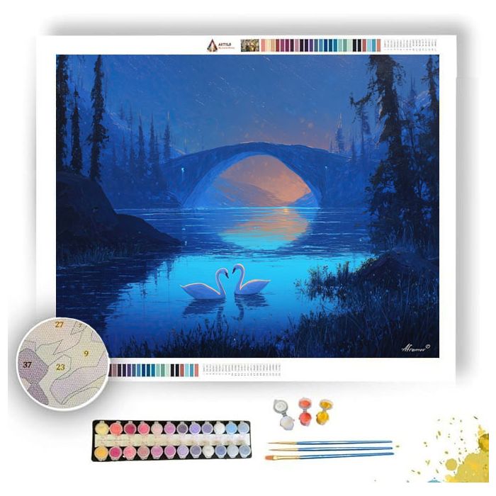SWAN SERENADE - Paint by Numbers Full Kit