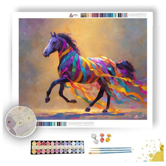 HORSE FESTIVAL LIGHT - Paint by Numbers Full Kit