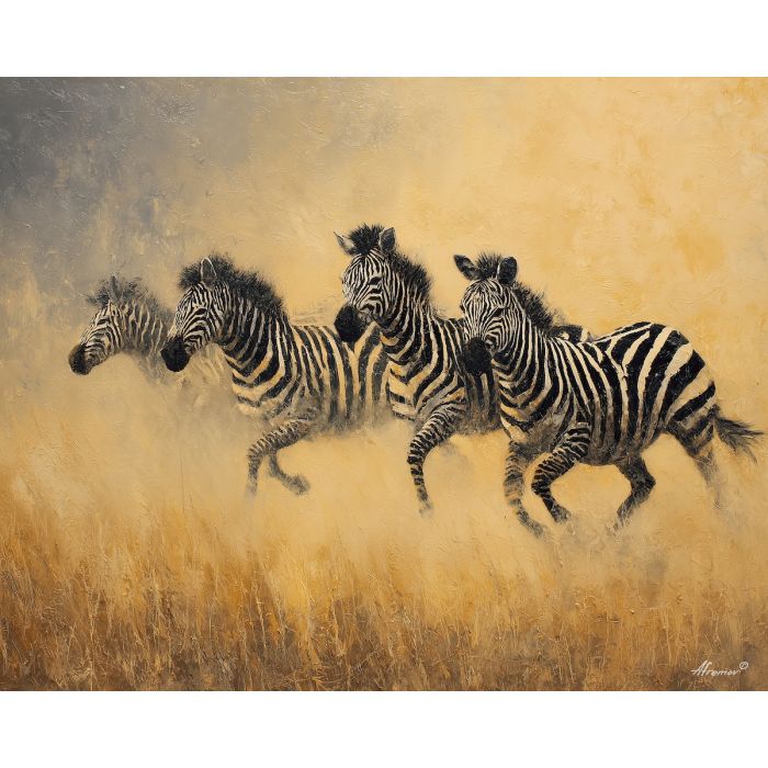 ZEBRAS IN MOTION
