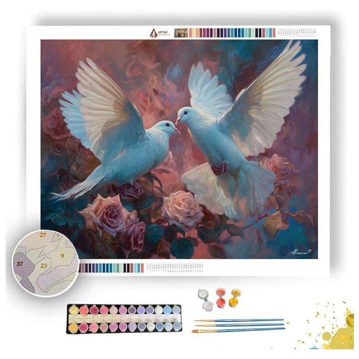 DOVES OF PEACE - Paint by Numbers Full Kit