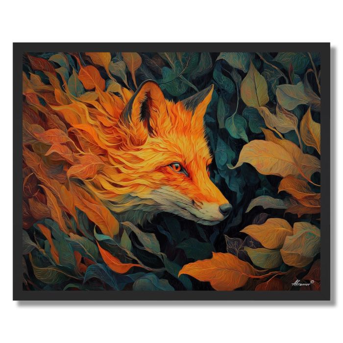 FOX IN AUTUMN - FRAMED