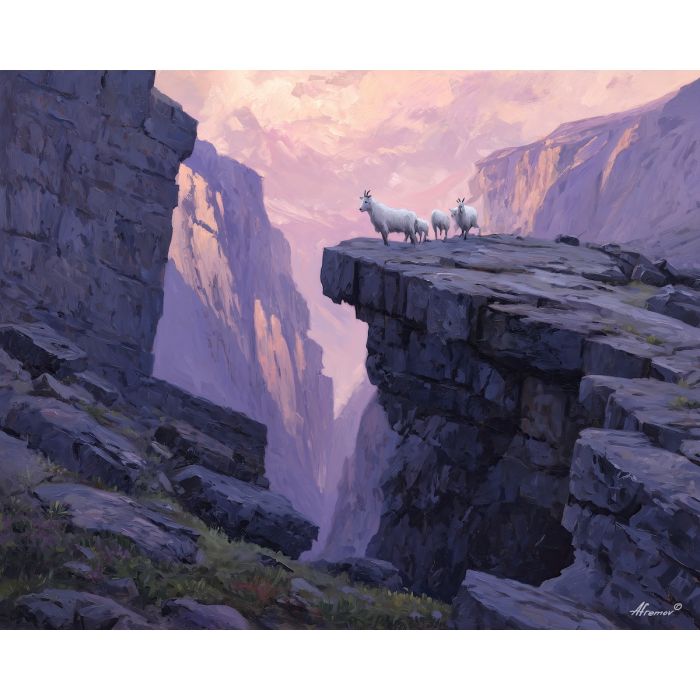 MOUNTAIN GOATS AT DAWN