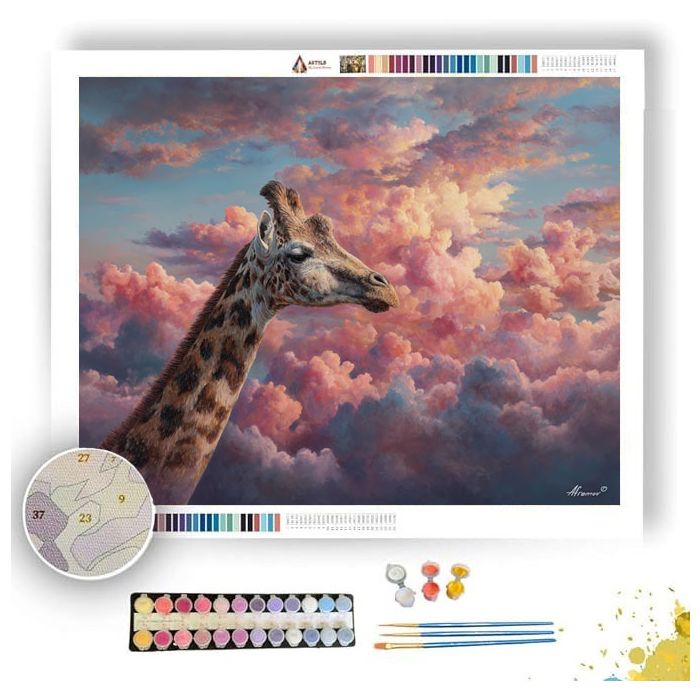GIRAFFE IN TWILIGHT - Paint by Numbers Full Kit