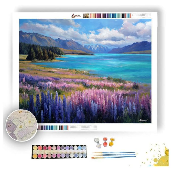 LAKE TEKAPO GLOW - Paint by Numbers Full Kit