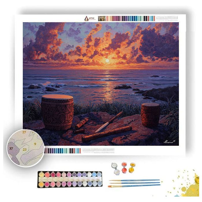 MAORI COAST SONG - Paint by Numbers Full Kit