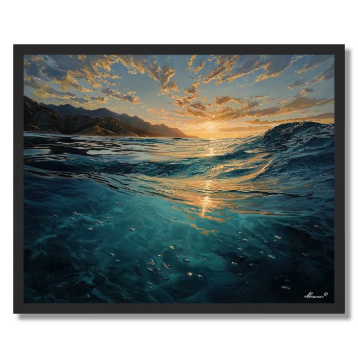 KAIKOURA WHALE LIGHT - FRAMED