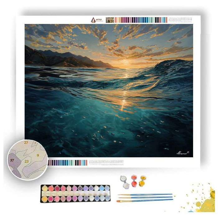 KAIKOURA WHALE LIGHT - Paint by Numbers Full Kit