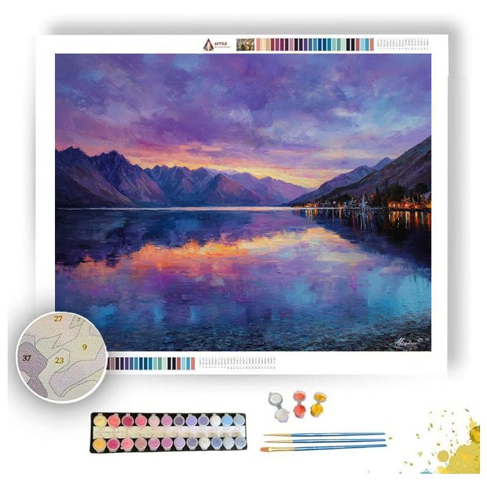 QUEENSTOWN TWILIGHT - Paint by Numbers Full Kit