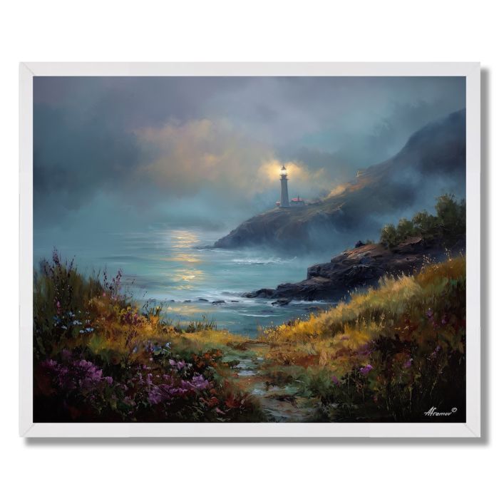 DUNEDIN LIGHTHOUSE HILL - FRAMED