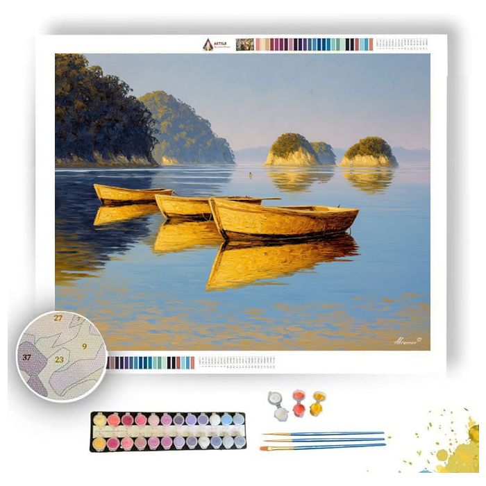 BAY OF ISLANDS REFLECTION - Paint by Numbers Full Kit