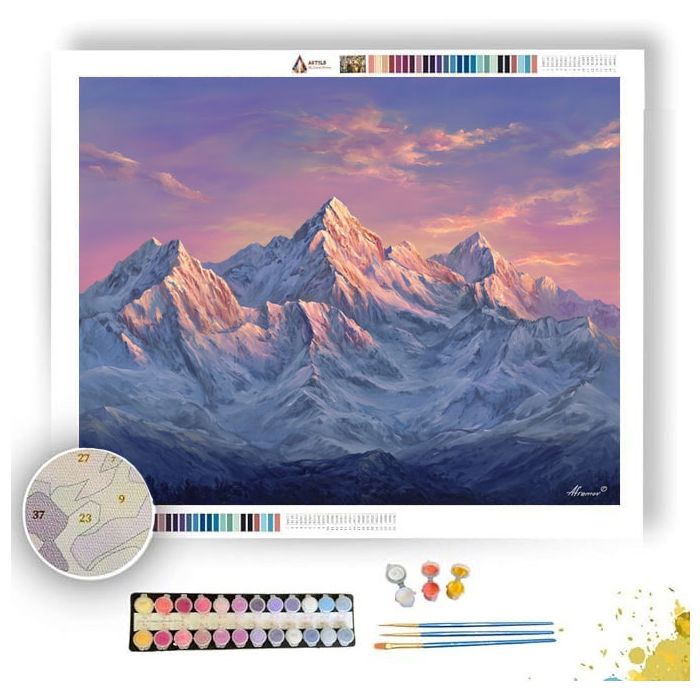 SOUTHERN ALPS DAWN - Paint by Numbers Full Kit
