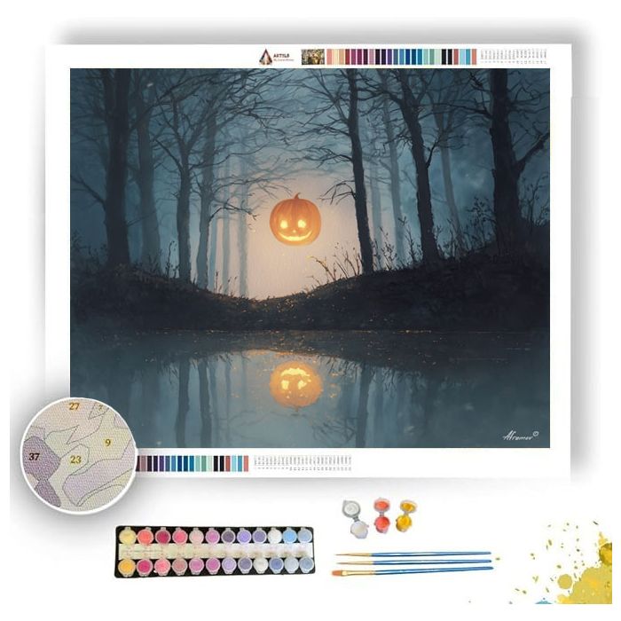 PHANTOM JACK-O-LANTERN - Paint by Numbers Full Kit