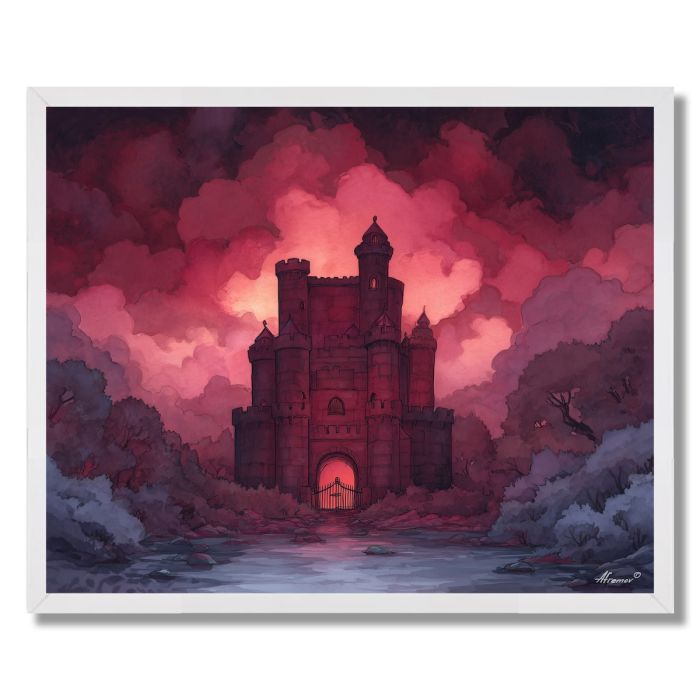 THE CURSED CASTLE - FRAMED