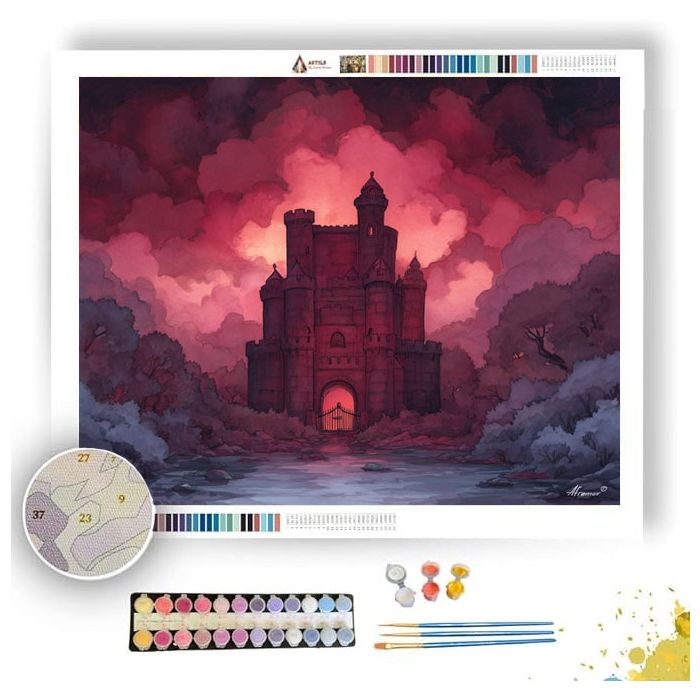 THE CURSED CASTLE - Paint by Numbers Full Kit