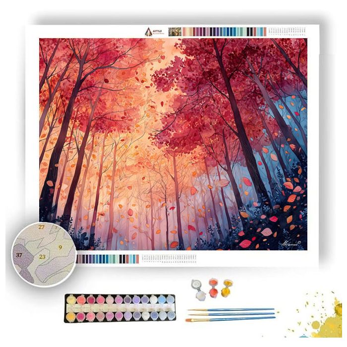 FALL FOREST MAGIC - Paint by Numbers Full Kit