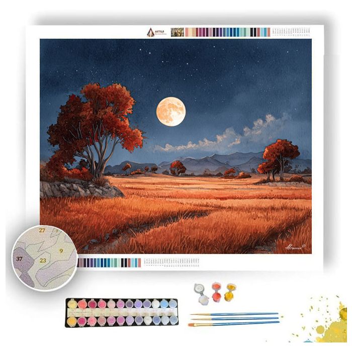 HARVEST MOONLIGHT - Paint by Numbers Full Kit