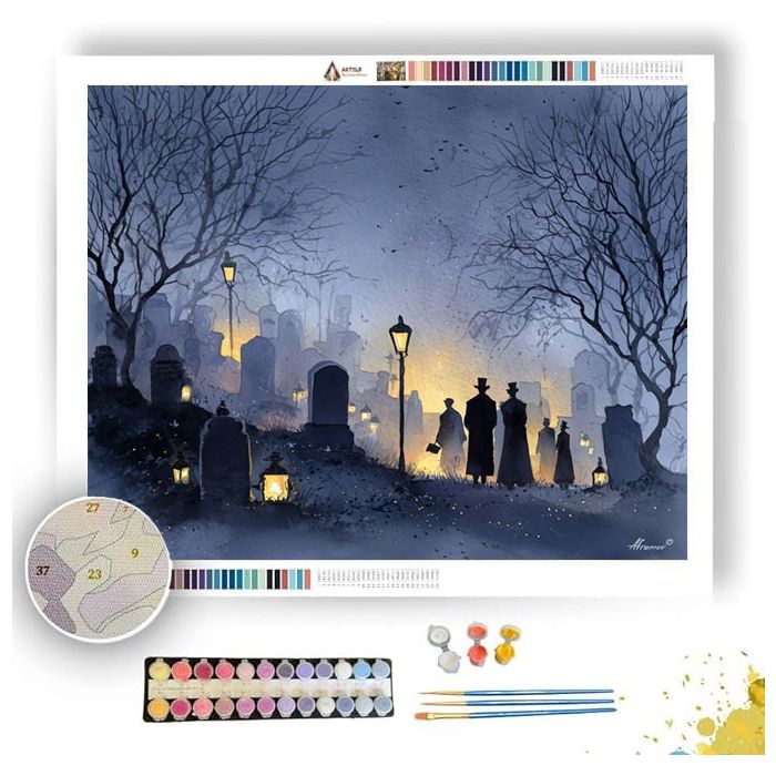GRAVEYARD WALTZ - Paint by Numbers Full Kit