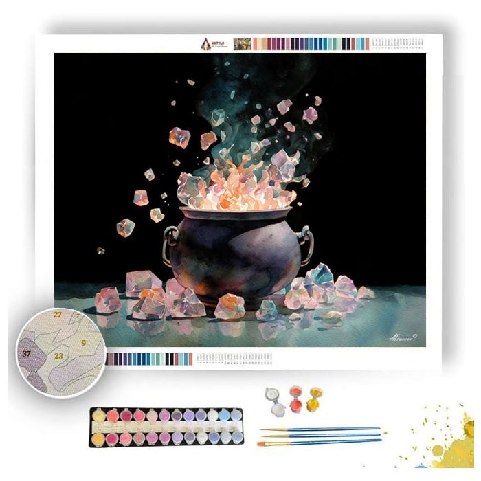 THE CRYSTAL CAULDRON - Paint by Numbers Full Kit