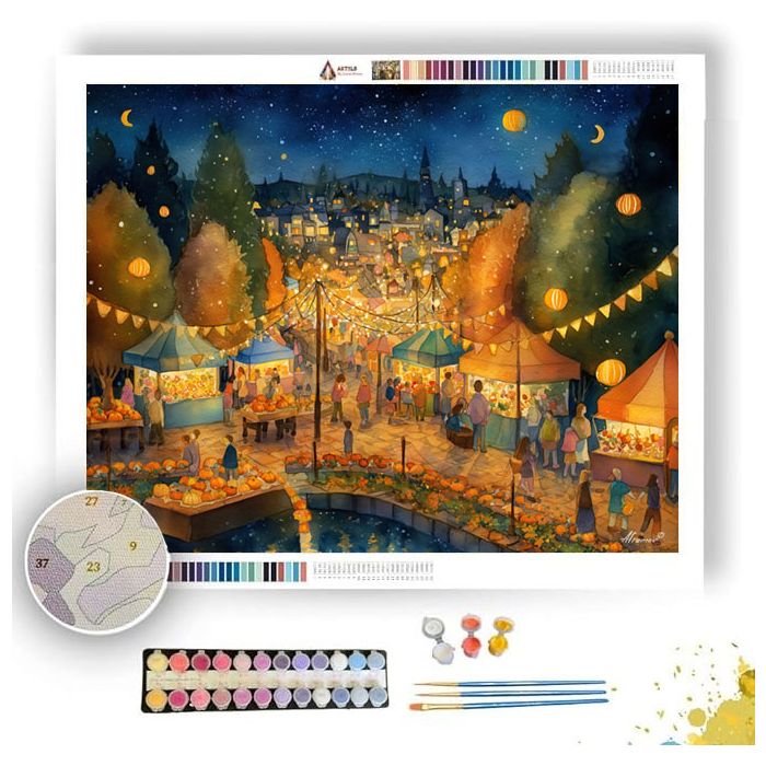 HARVEST NIGHT FESTIVAL - Paint by Numbers Full Kit