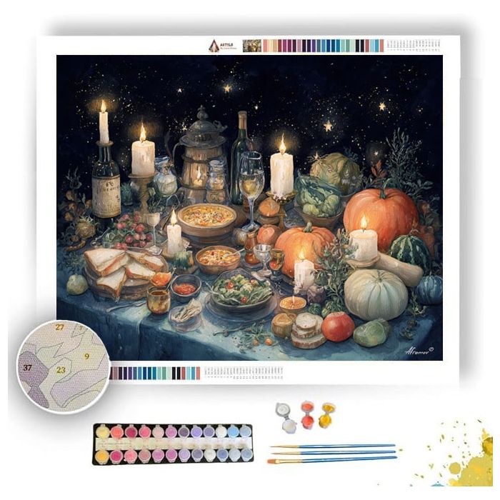 MYSTIC HARVEST NIGHT - Paint by Numbers Full Kit